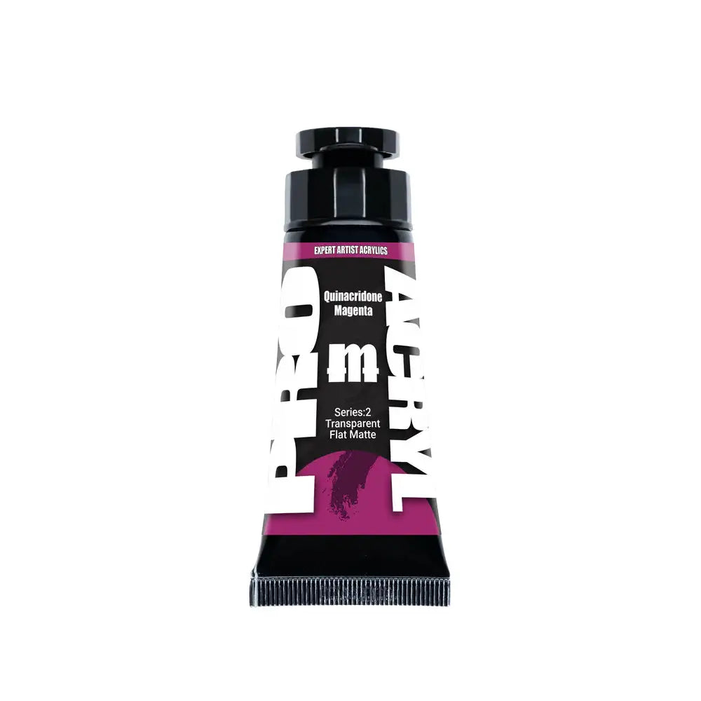 Monument PRO Expert Artist Acrylics Quinacridone Magenta (30mL) - Paint & Tools