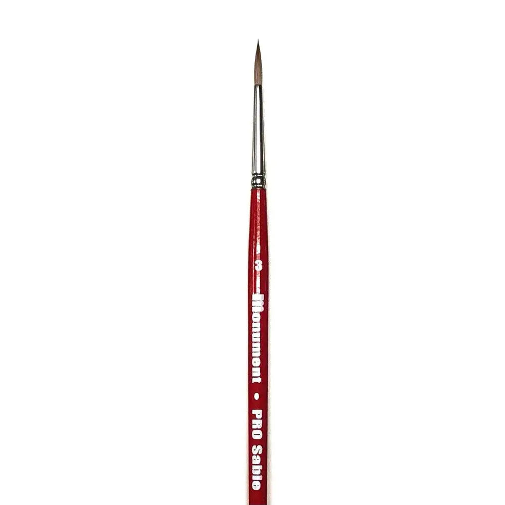 Monument PRO Sable #3 Brush - Paint & Tools