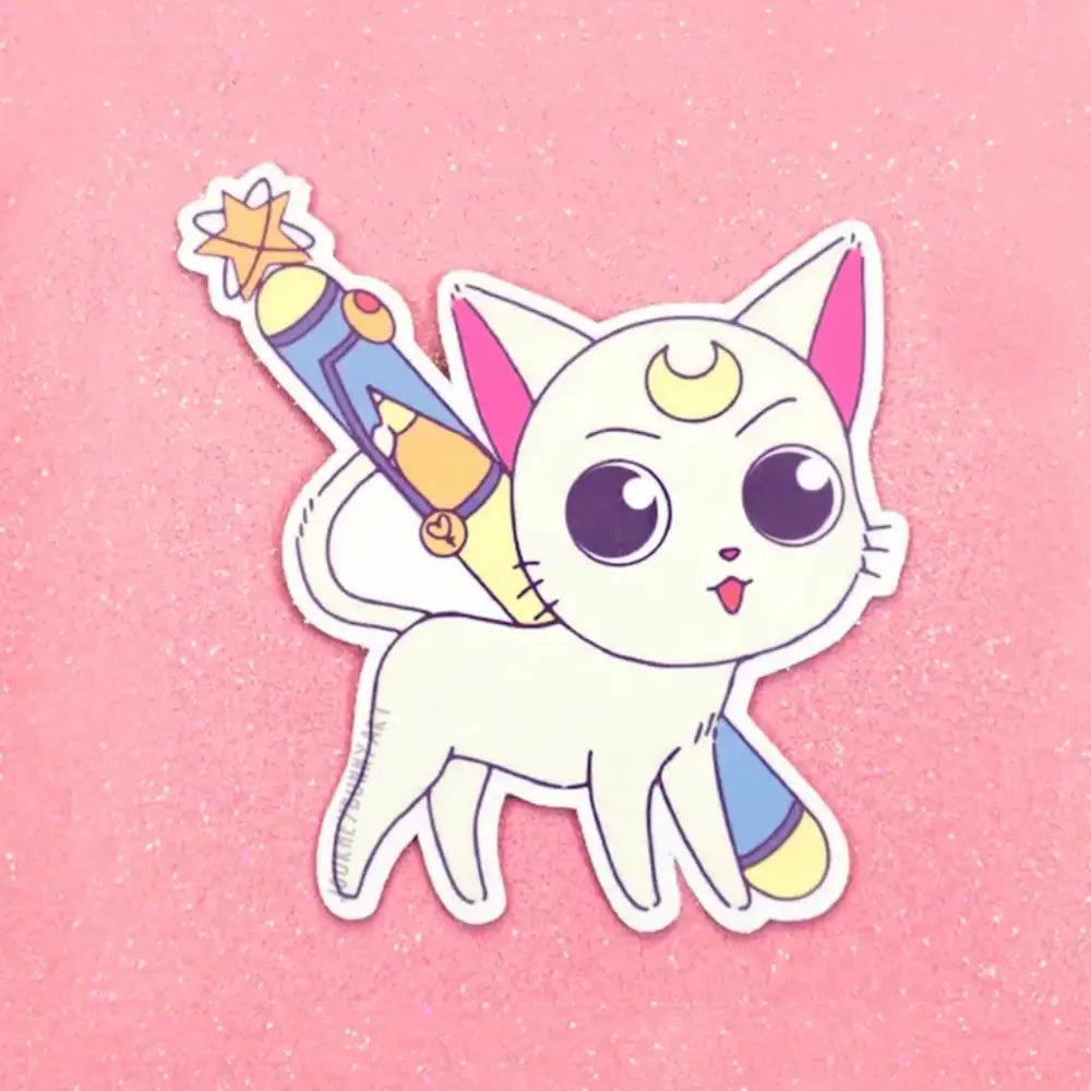 Moon Cat Day Sticker - Toys & Gifts