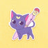 Moon Cat Night Sticker - Toys & Gifts