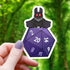 Mothman on D20 Sticker - Gifts