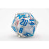 Moving Eyeball Mammoth Liquid Core D20 Die Dice & Dice Supplies Metallic Dice Games Blue  