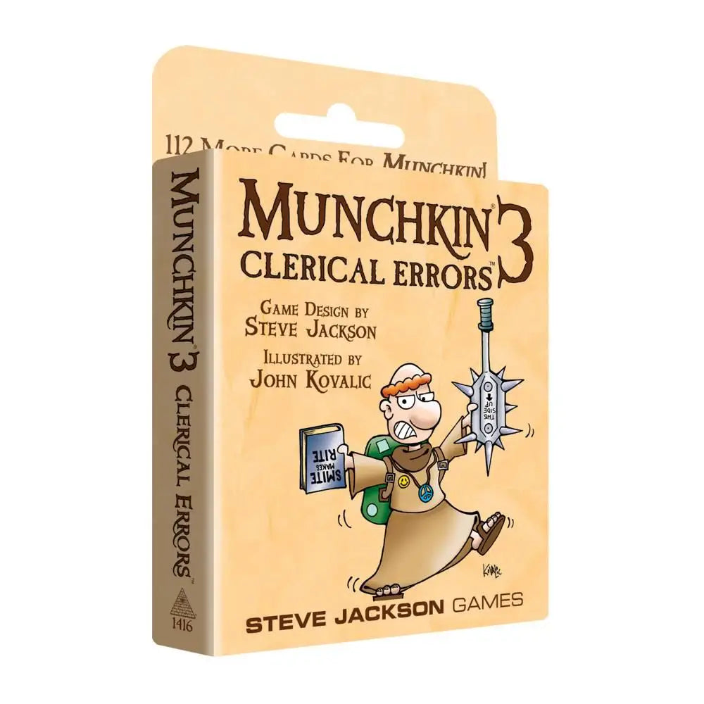 Munchkin 3 Clerical Errors Expansion Board Games Steve Jackson Games   
