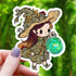 Mushroom Witch Sticker - Gifts