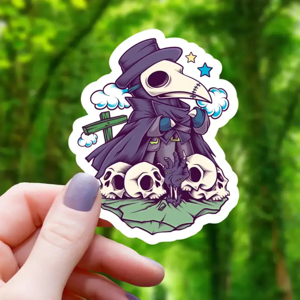 Necromancer Plague Doctor Sticker - Gifts