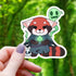 Necromancer Red Panda Sticker - Gifts