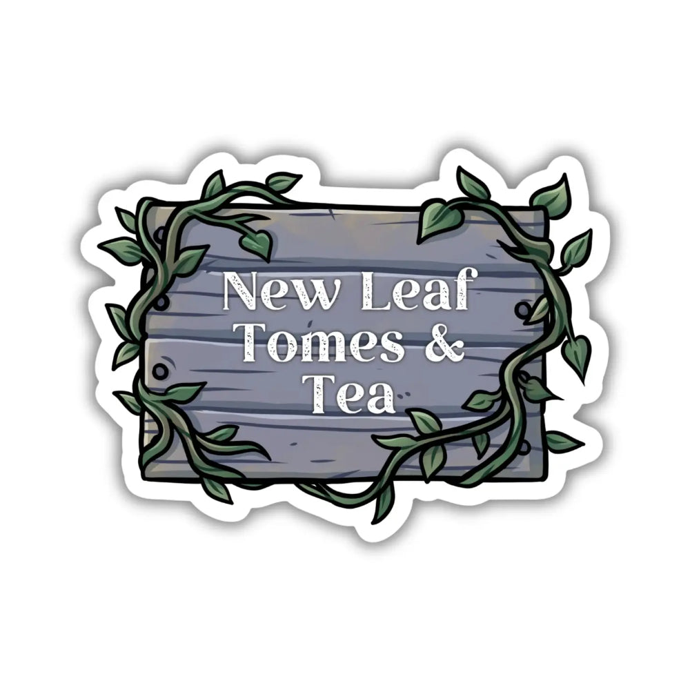 New Leaf Tomes & Tea (Tomes & Tea) Sticker - Gifts