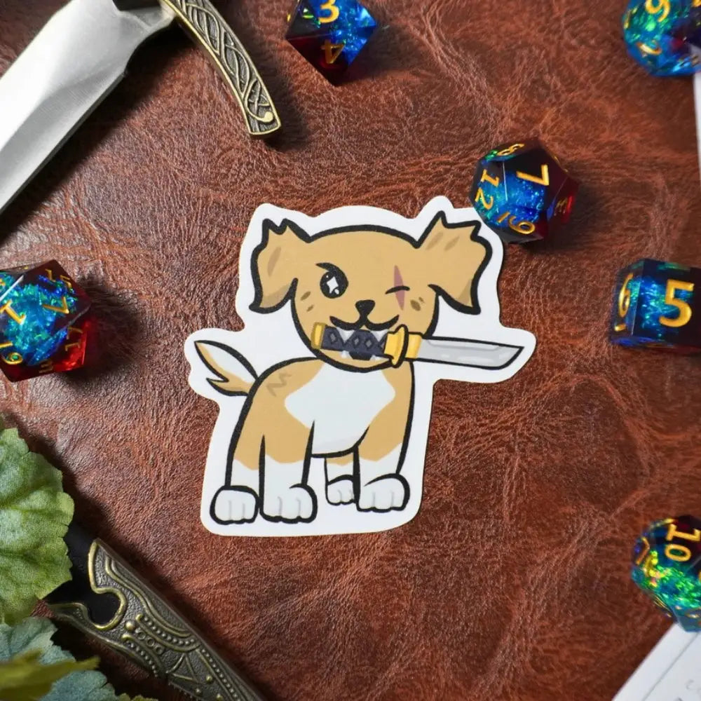 Ninja Dog Sticker - Gifts