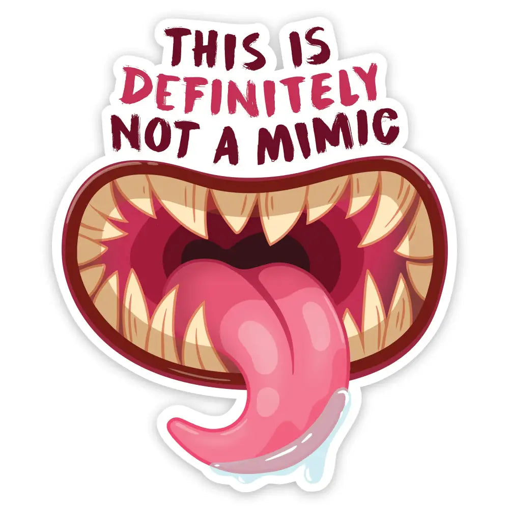 Not a Mimic Sticker Toys & Gifts Forged Gaming   