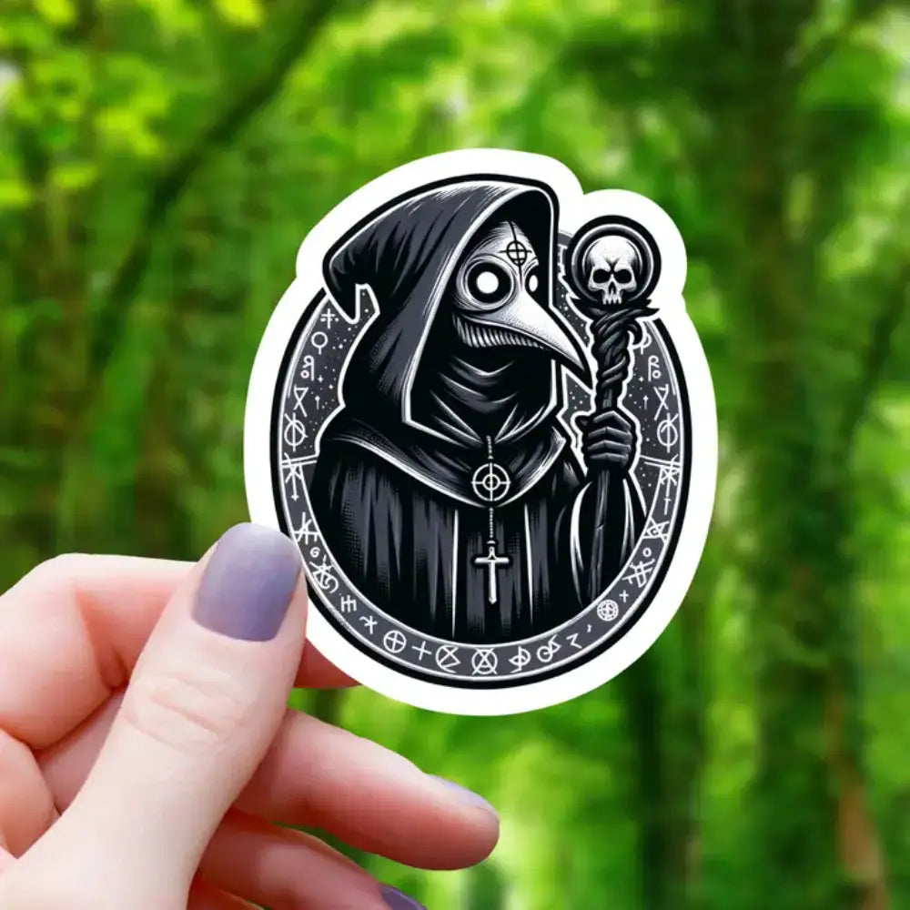 Occult Plague Doctor Sticker - Gifts