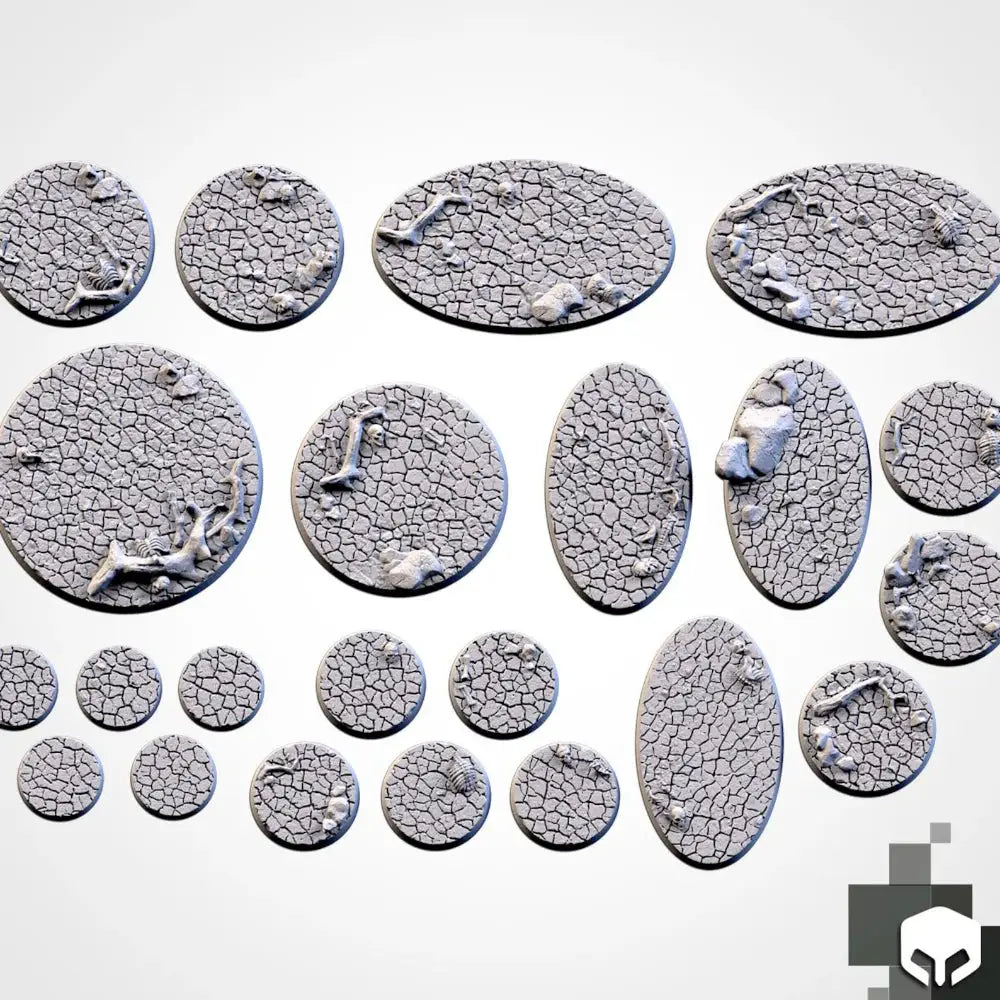 Ogre Forge Cracked Desert Round Base - Paint & Tools