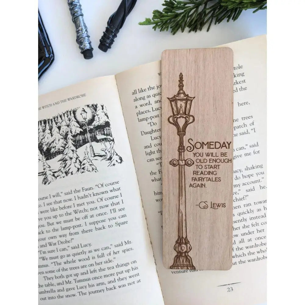 Old Enough To Read Fairytales Wooden Bookmark - Gifts
