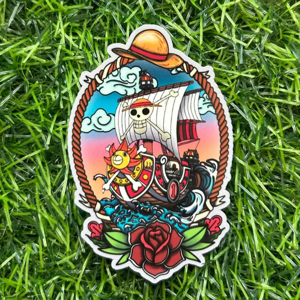 One Piece Anime Ship Sticker
