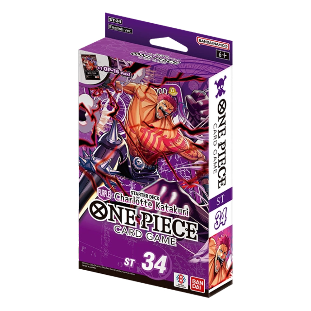 One Piece TCG: Charlotte Katakuri Purple Starter Deck (ST-34) - Card Games