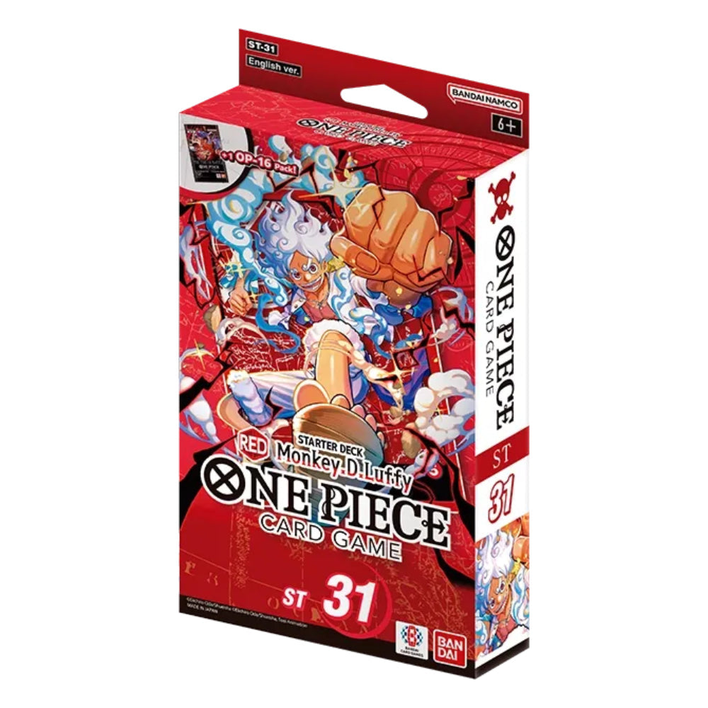 One Piece TCG: Monkey.D.Luffy Red Starter Deck (ST-31) - Card Games
