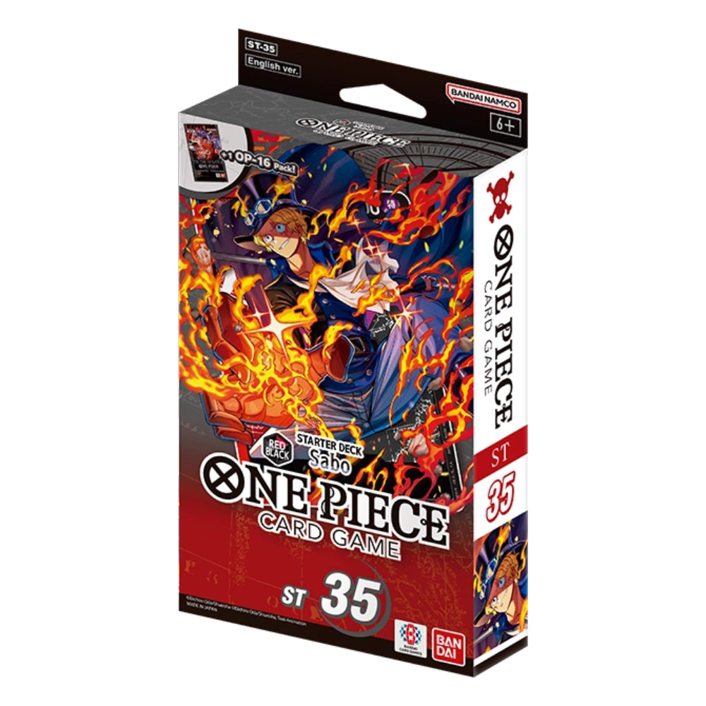 One Piece TCG: Sabo Red/Black Starter Deck (ST-35) - Card Games