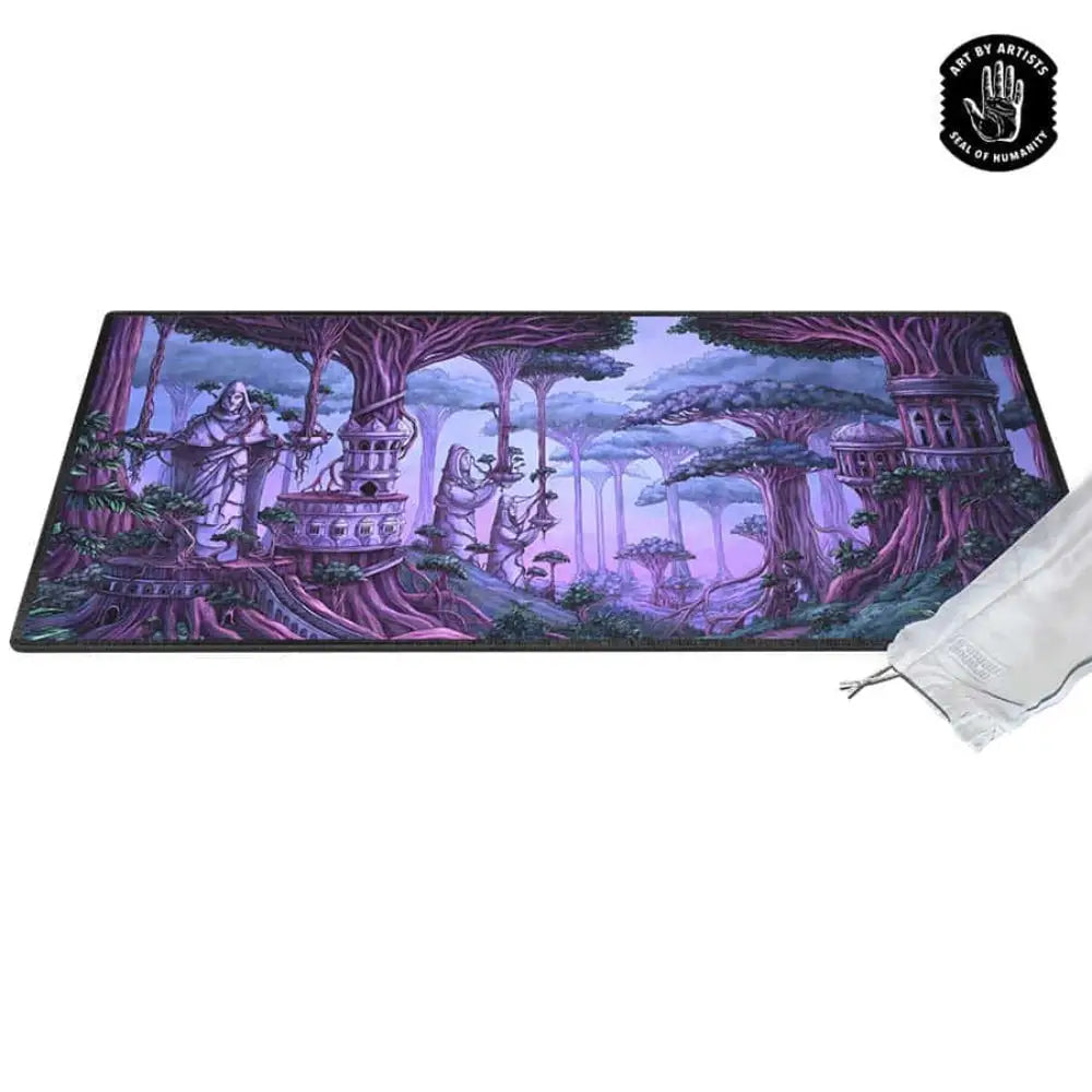 Orange Nebula Curator Arcane Landscapes The Mezzanines Playmat - Card Games