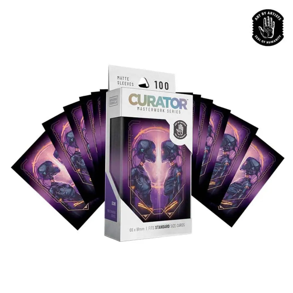 Orange Nebula Curator Masterworks Echo Sleeves (100) - Card Games