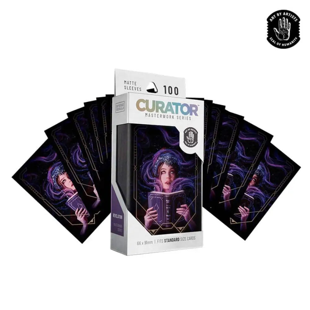 Orange Nebula Curator Masterworks Revelation Sleeves (100) - Card Games