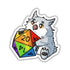 Owlbear with Rainbow D20 Sticker - Gifts