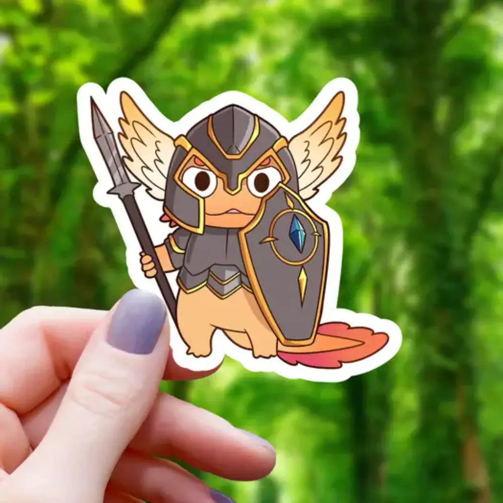 Paladin Axolotl Sticker Toys & Gifts Mimic Gaming Co   