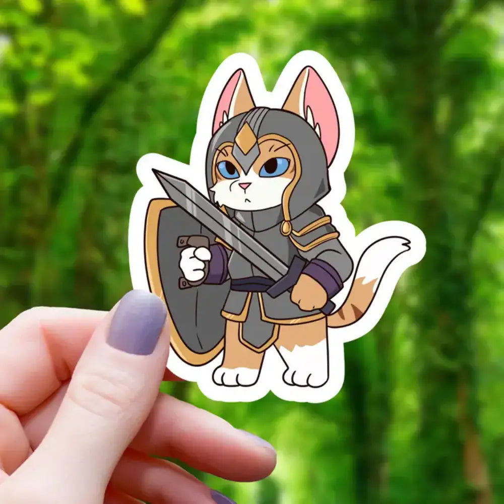 Paladin Cat Sticker - Gifts