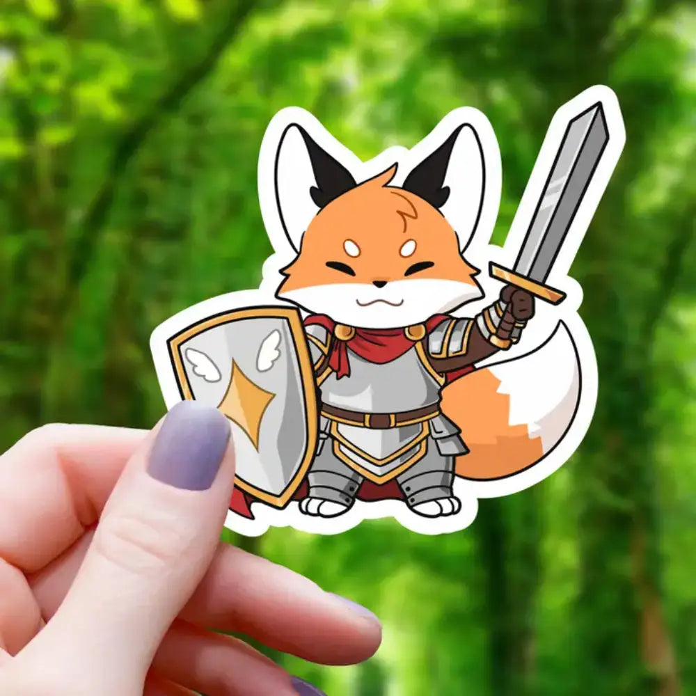 Paladin Fox Sticker - Gifts
