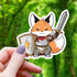 Paladin Fox Sticker Toys & Gifts Mimic Gaming Co