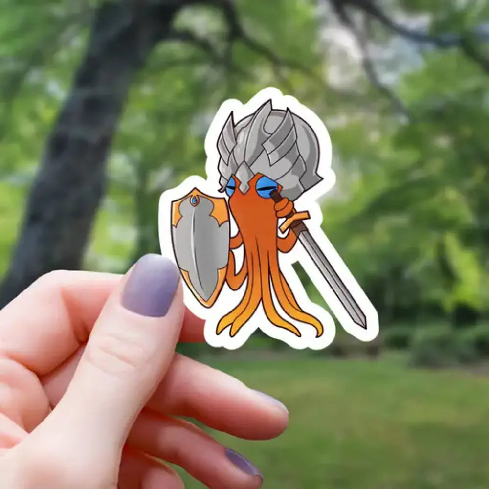 Paladin Octopus Sticker - Gifts