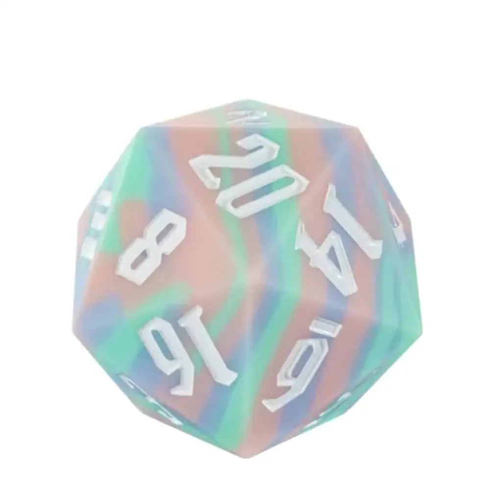 Pastel Silicone 55mm D20 Die - Dice & Dice Supplies