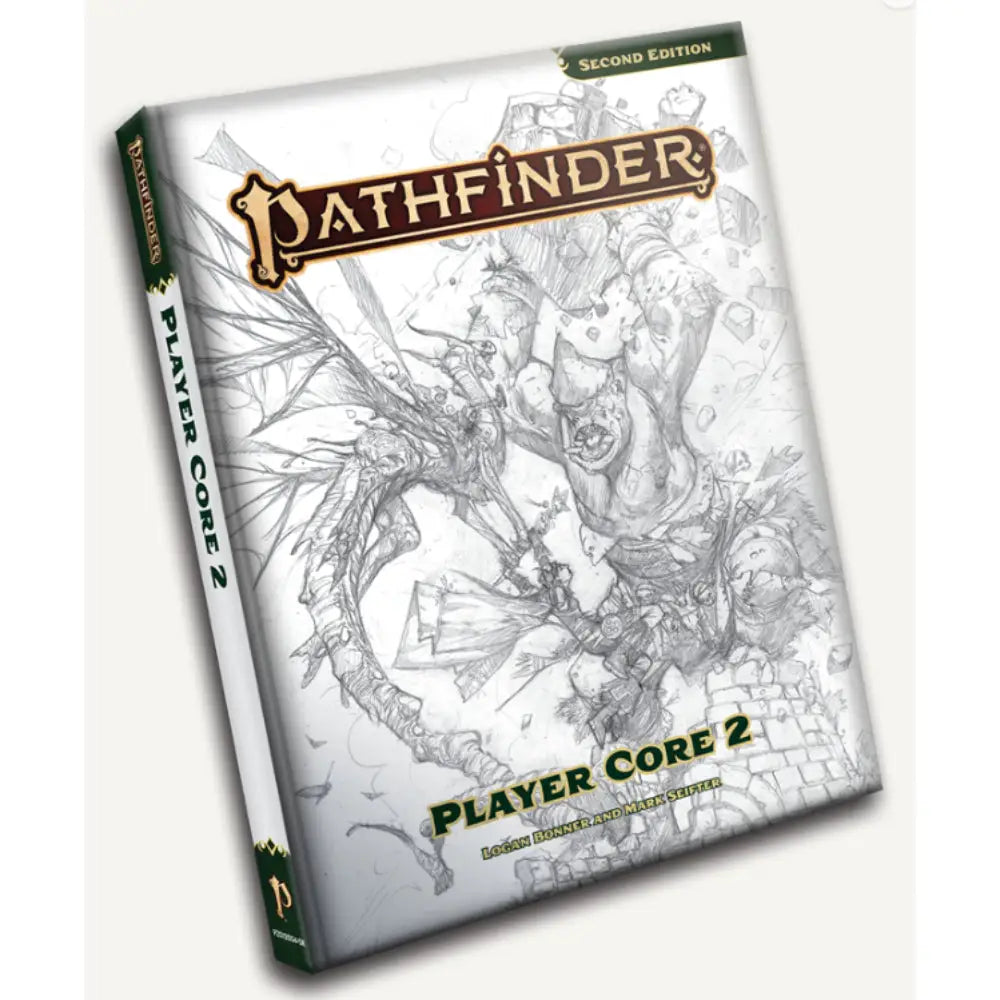 Pathfinder RPG 2E Remastered: Player Core 2 Rulebook (Hardcover) - Sketch Cover Edition - Roleplaying Games