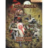 Second edition pathfinder rpg character sheets pack featuring illustrated fantasy adventurers in dynamic combat poses