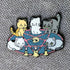 Pentagram Cats Pin - Gifts