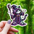 Pink Cat Necromancer Sticker - Gifts
