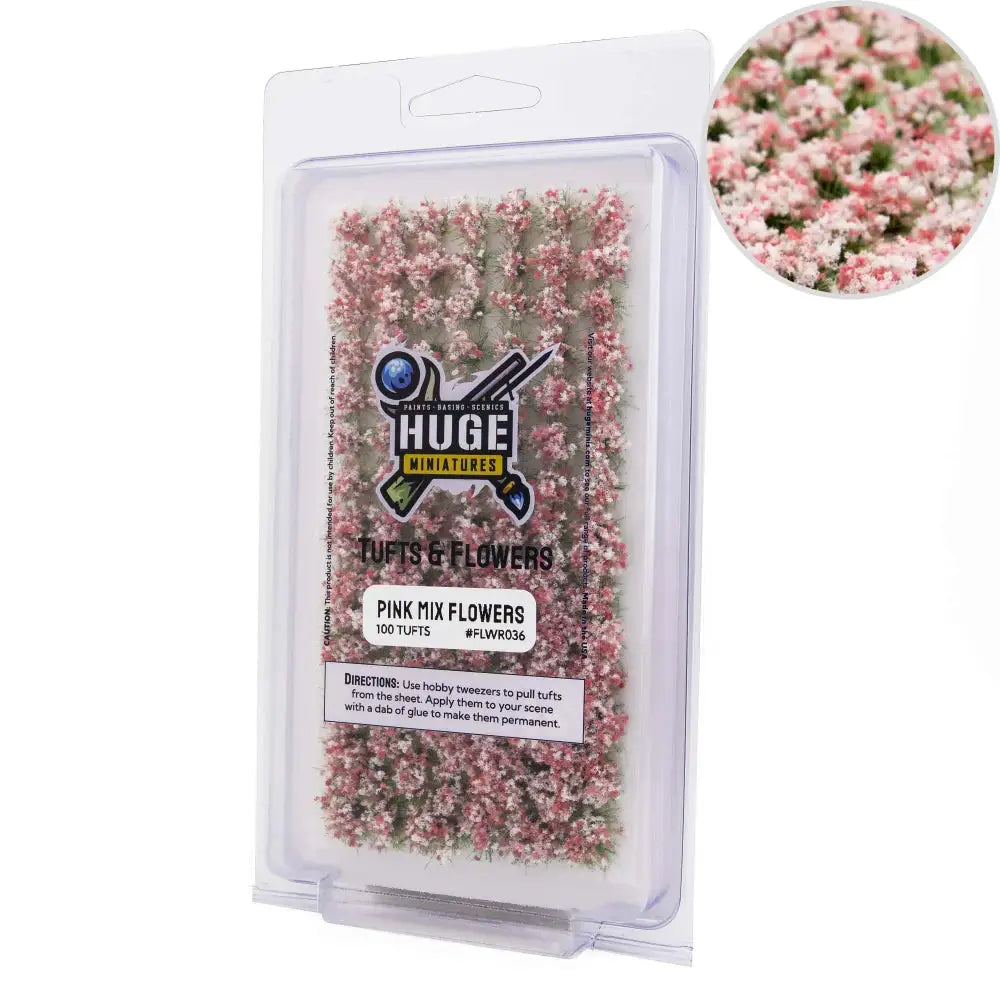 Pink Mix Flowers - Paint & Tools