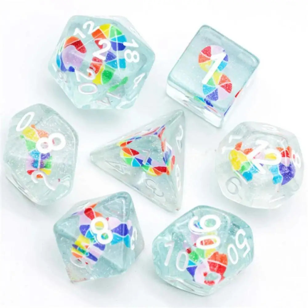 Pinwheel Polyhedral (D&D) Dice Set (7) Dice & Dice Supplies The Haunted Game Cafe   