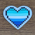 Pixel Heart Pride Stickers - Gay Men (MLM) - Gifts