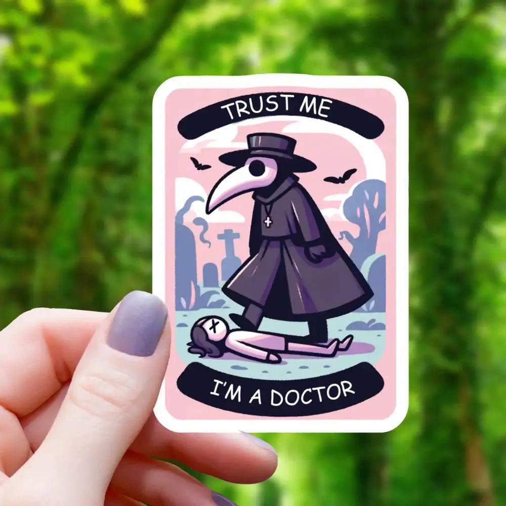 Plague Doctor with a Body Sticker - Toys & Gifts