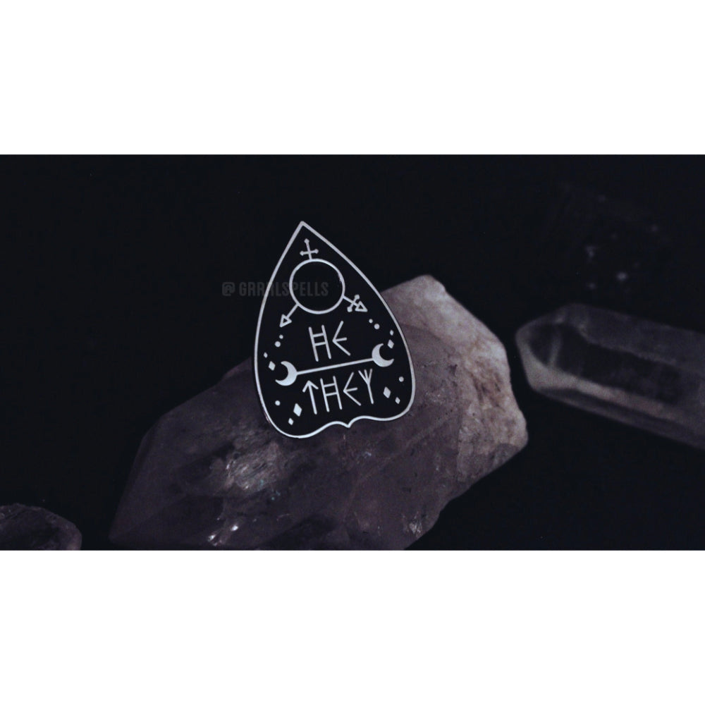 Planchette Pronoun Pins - He/They - Gifts