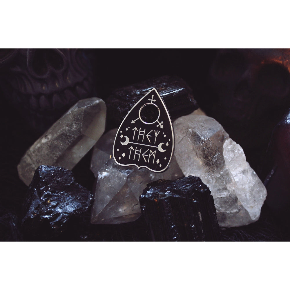 Planchette Pronoun Pins - They/Them - Gifts