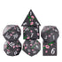 Plum Blossom Metal Polyhedral (D&D) Dice Set (7)