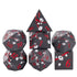 Plum Blossom Metal Polyhedral (D&D) Dice Set (7)