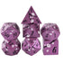 Plum Blossom Metal Polyhedral (D&D) Dice Set (7)