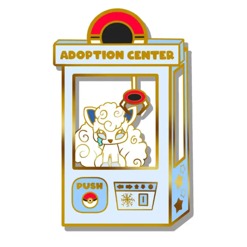 Pokemon Alolan Vulpix Adoption Center Enamel Pin - Toys & Gifts