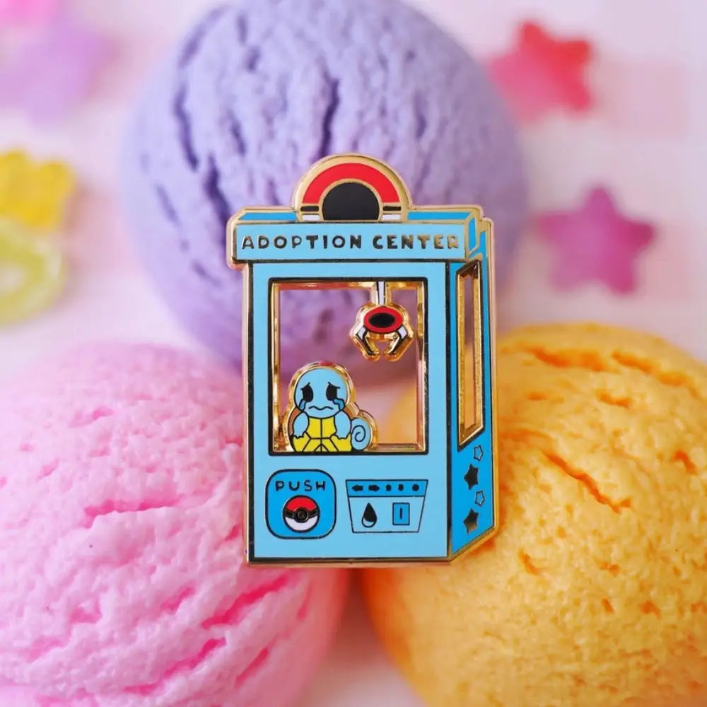 Pokemon Squirtle Adoption Center Enamel Pin - Gifts