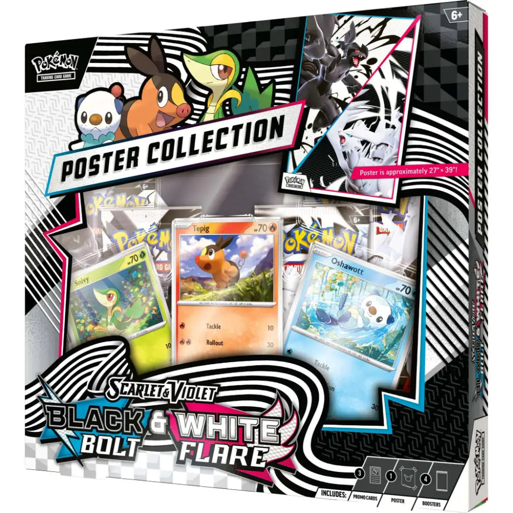 Pokemon TCG: Scarlet and Violet Black Bolt and White Flare Poster Collection - Pokemon