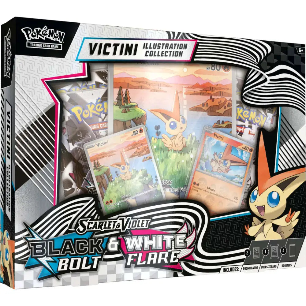 Pokemon TCG: Scarlet and Violet Black Bolt and White Flare Victini Illustration Collection - Pokemon