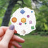 Polyhedral Dice Universe Sticker - Gifts