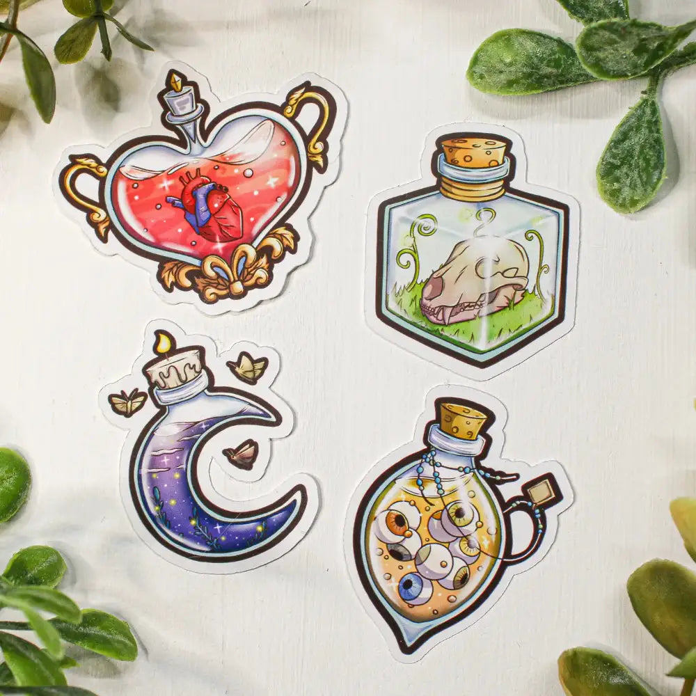 Potion Stickers 4 Pack - Set 2 - Gifts