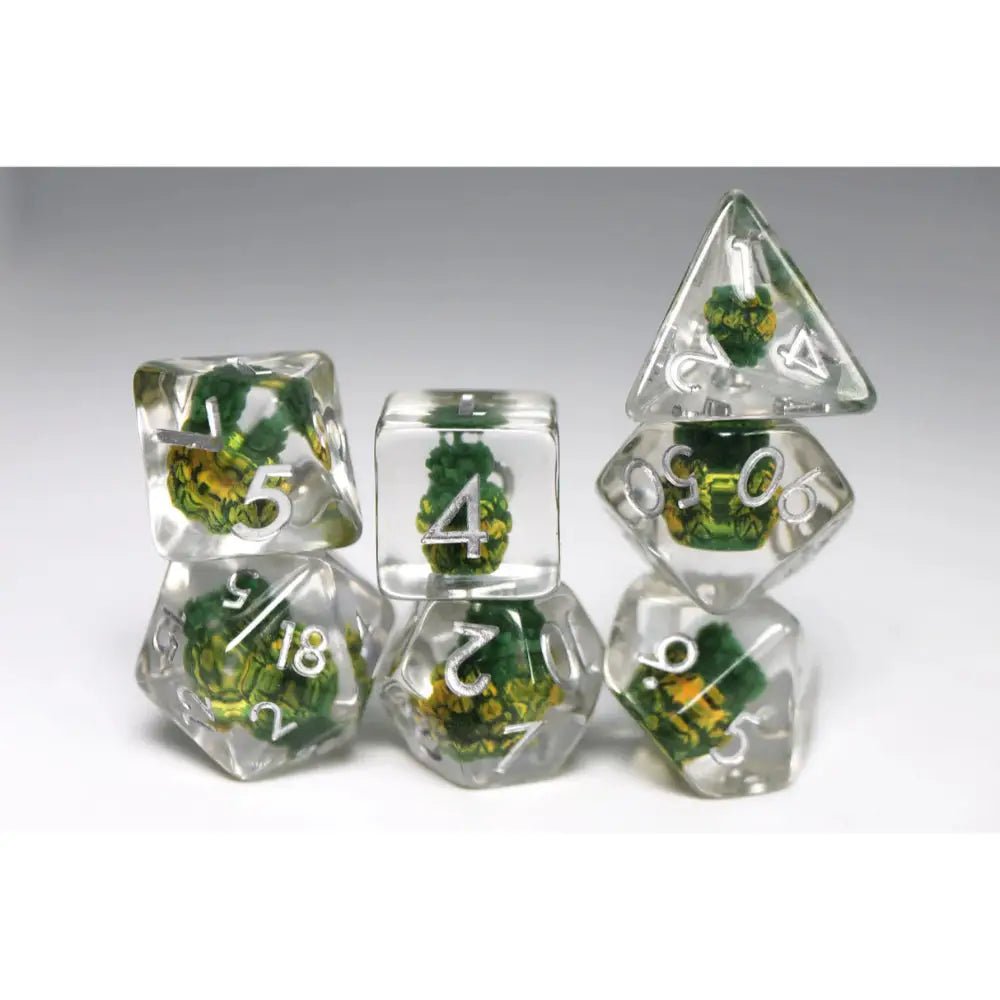 Prickly Pineapple Polyhedral (D&D) Dice Set (7) - Dice & Dice Supplies